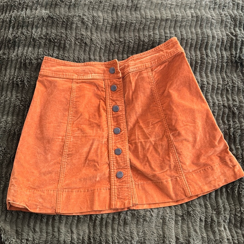 Suede Madewell skirt